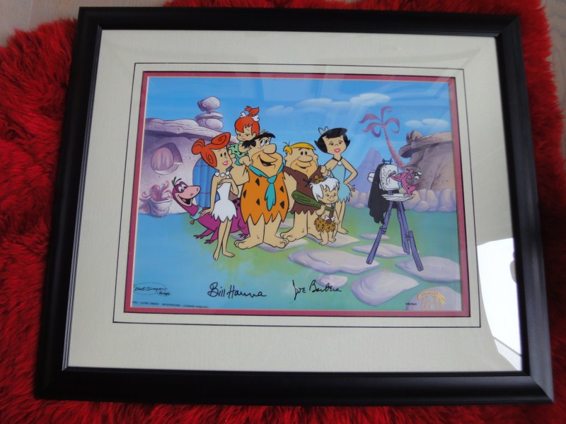 The Flintstones Jam Session framed Animation Art Collectible 